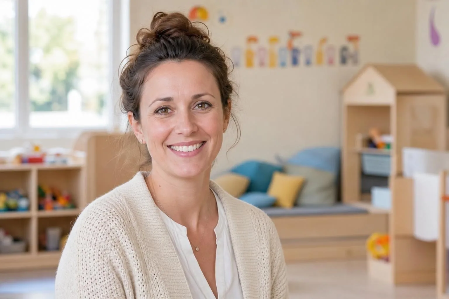Éducatrice de jeunes enfants en crèche